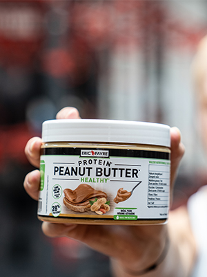 Peanut Butter - Beurre de cacahuète - Lot de 3 Lot de 3 pots de 450g Pâte à  tartinée protéinée 28% protéines Riche en fibres, sans sel Idéal pour  régime cétogène Sans