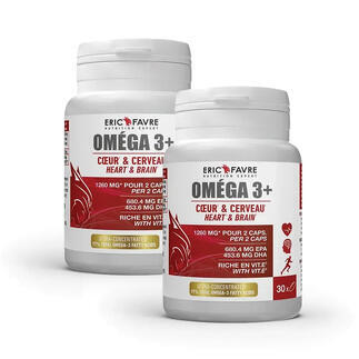 Omega 3+ Cœur et cerveau contenance Lot de 2