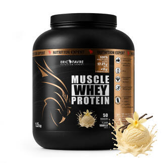 Whey Muscle Protein saveur Vanille contenance 1,5kg