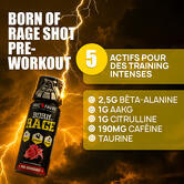 Born of rage shot preworkout - Shot de 50ml sabor Limón