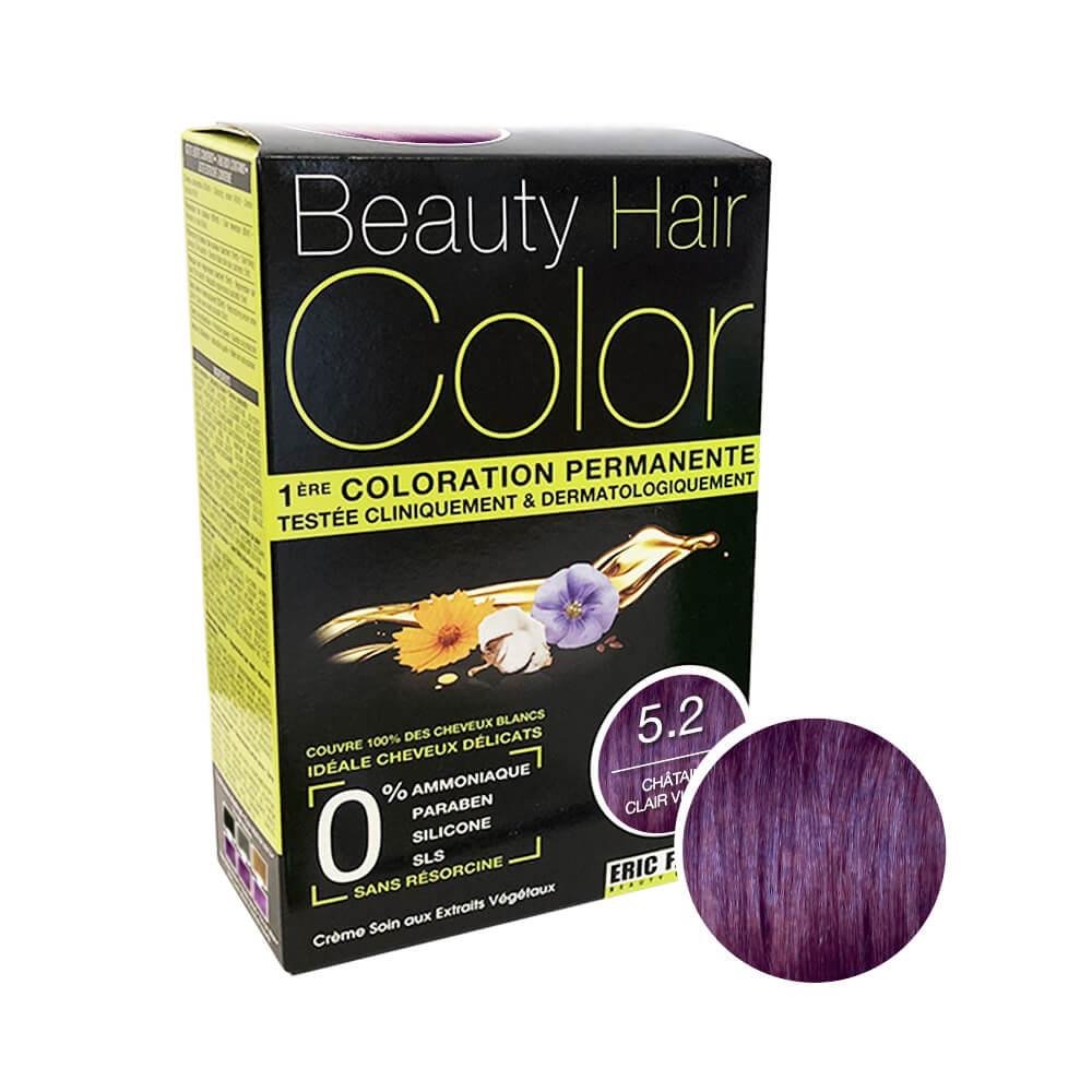 Beauty Hair Color Coloration (Châtain clair violet 5.2)