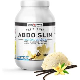 Abdo Slim - Protéine de sèche saveur Vanille onctueuse contenance 500g