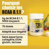 BCAA 8.1.1 ZERO Vegan 500gr saveur Kiwi - Poire