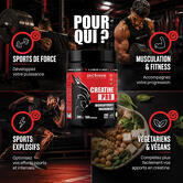Pure Creatine 200 mesh - Créatine Pro 300 G saveur Naturel