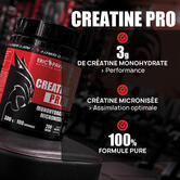 Pure Creatine 200 mesh - Créatine Pro 300 G saveur Naturel
