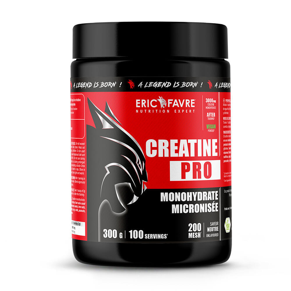 Pure Creatine 200 mesh - Créatine Pro 300 G saveur Naturel
