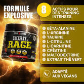 Born Of Rage Vegan Pre Workout Booster - Set of 2 flavour Fruits of the forest