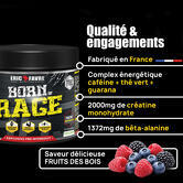 Born Of Rage Vegan Pre Workout Booster - Set of 2 flavour Fruits of the forest