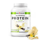 Proteínas vegetales de tres fuentes, Proteína Vegana, Vainilla sabor Vainilla