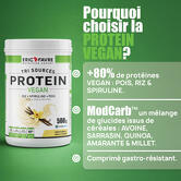 Proteínas vegetales de tres fuentes, Proteína Vegana, Vainilla sabor Vainilla