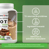 Proteínas vegetales de tres fuentes, Proteína Vegana, Vainilla sabor Vainilla