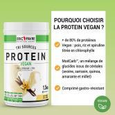 Tri-source vegetable protein, Protein Vegan, Vanilla