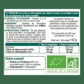 Spiruline Vegan Bio contenance 100 comprimés