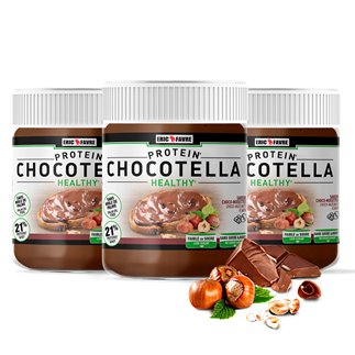 Chocotella Healthy - Crema de proteína de chocolate - Lote de 3