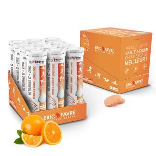 Cachets Effervescent Vitamine C + Zinc saveur Orange contenance Display de 12 unités