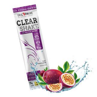 Clear Shake - Iso Protein Water - Sachet Unidose saveur Fruit de la passion contenance 25g