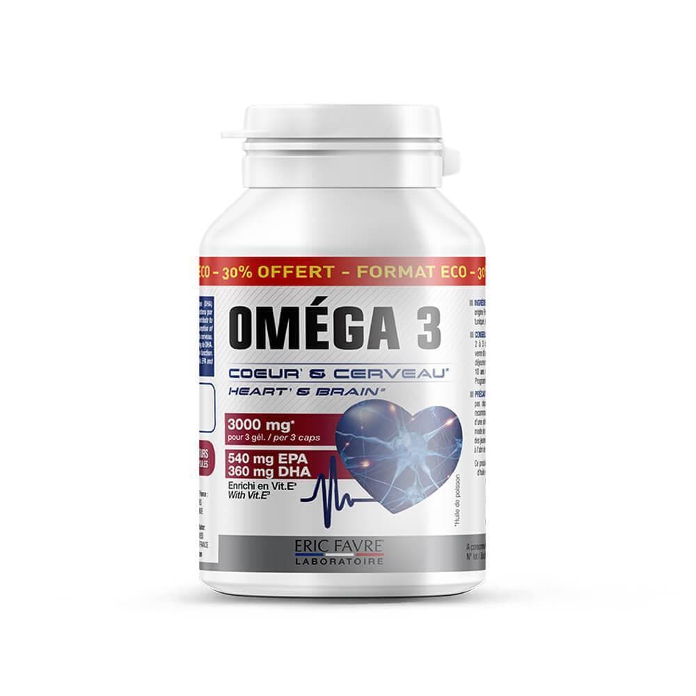 Omega 3 - Cœur et cerveau - Format économique