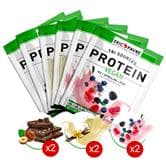 Flavour Pack - Protein Vegan, Proteine végétale tri-source - Box Découverte 6 Sachets Unidoses