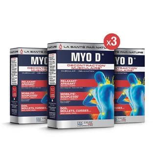 Myo D - Décontraction musculaire - Lot de 3 unités