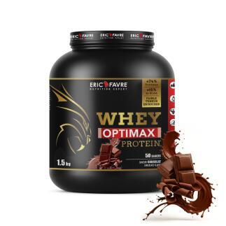 Whey Optimax Protein saveur Chocolat contenance 1,5kg
