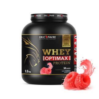 Whey Optimax Protein saveur Framboise contenance 1,5kg