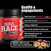 Born of Rage Ultimate - Préworkout sans créatine saveur Fruit de la passion