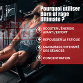Born of Rage Ultimate - Préworkout sans créatine saveur Fruit de la passion