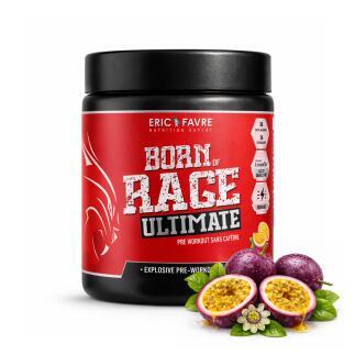 Born of Rage Ultimate - Pre-entrenamiento sin creatina sabor Fruta de la pasión contenido 230g