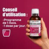 Pure Collagen + - Formule liquide 500 ml - Format éco saveur Pêche - Citron