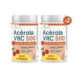 Acérola VitC 500 Format Eco - Vitamine C 500 mg - Lot de 2