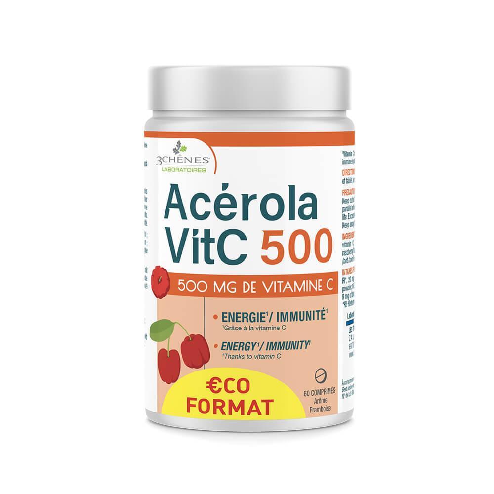 Acérola VitC 500 Format Eco - Vitamine C 500 mg