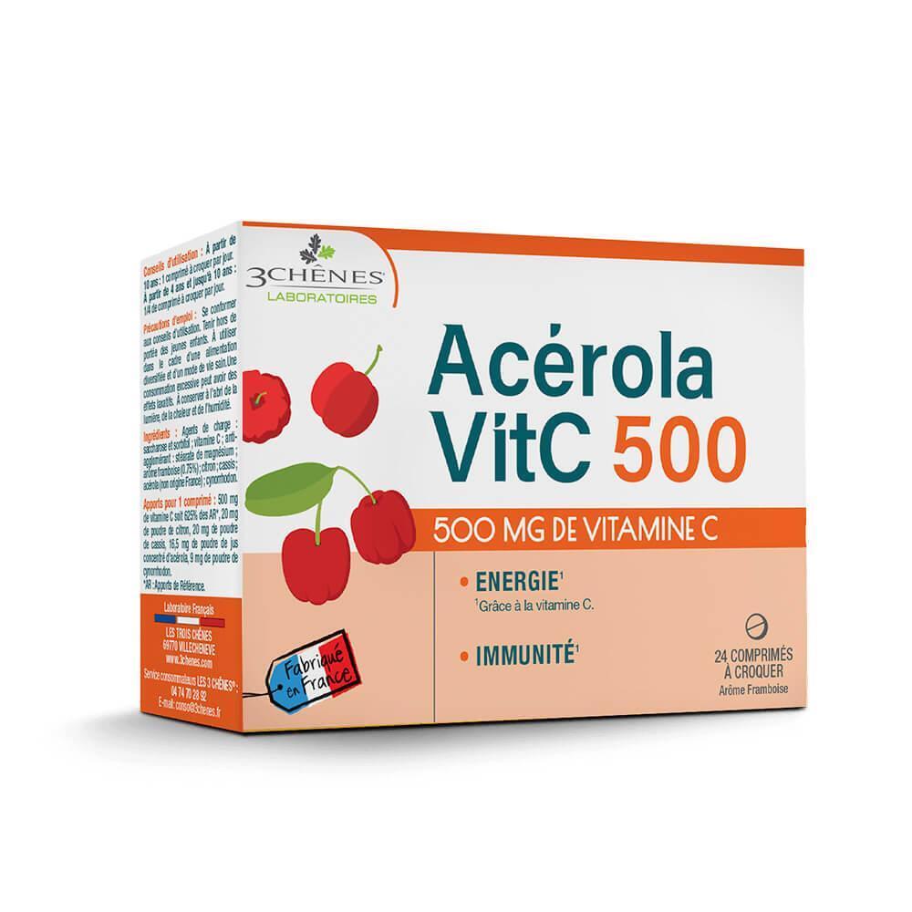 Acérola VitC 500 - Vitamine C 500 mg