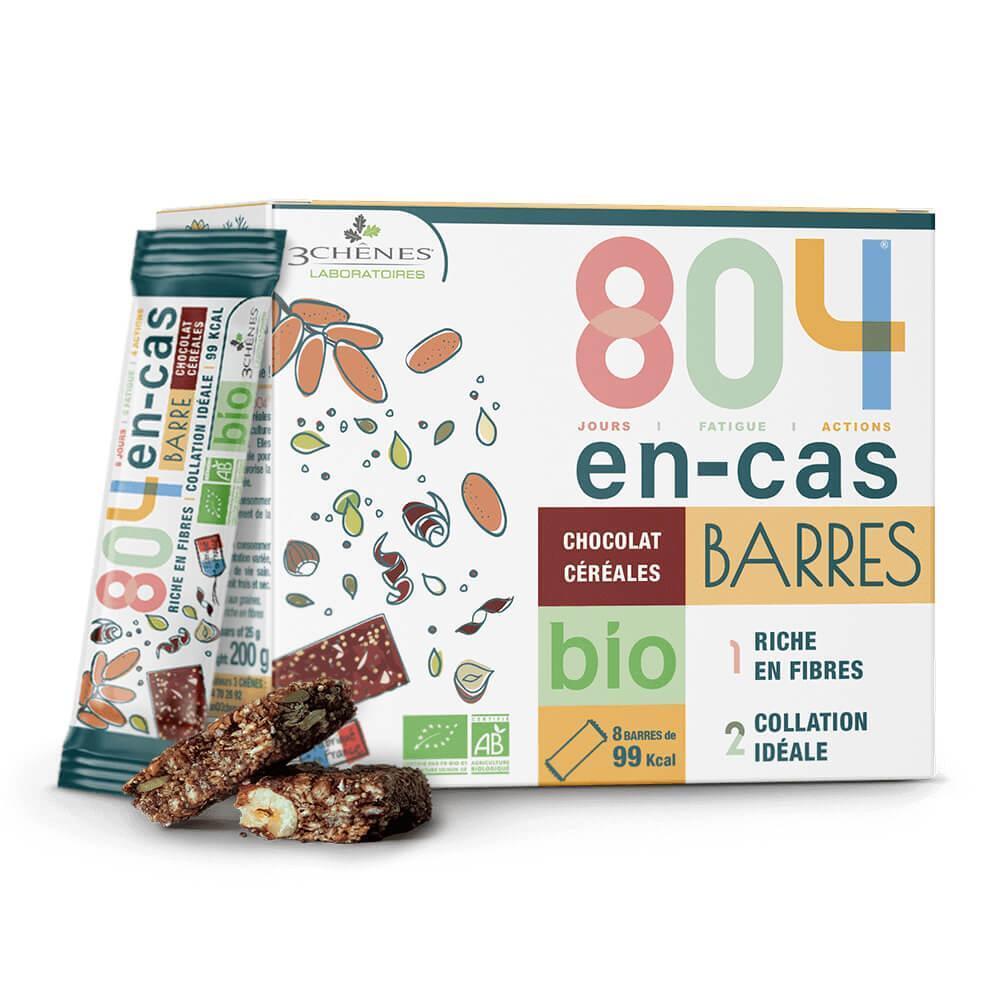 Barres En-cas Bio 804® Minceur - Chocolat Céréales - Boite