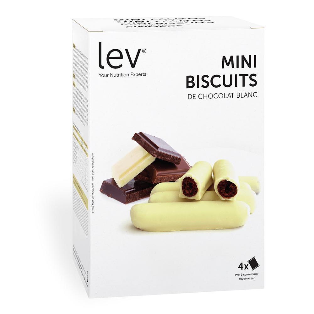 Mini Biscuits Protéinés Saveur Chocolat Blanc