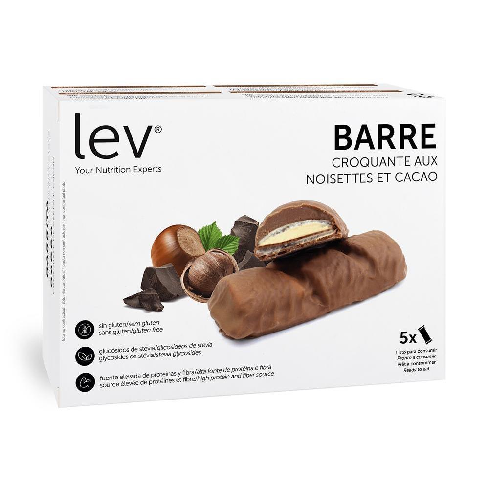 Barres Croquantes Protéinées Saveur Noisette Cacao