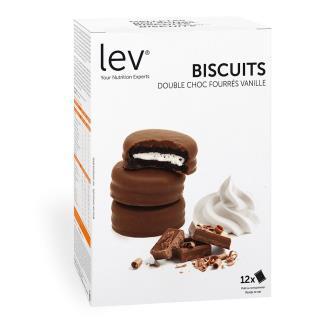 Biscuits Double Choc Fourrés Protéinés Saveur Vanille
