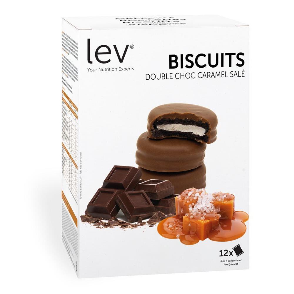 Biscuits Double Choc Fourrés Protéinés Saveur Caramel Salé