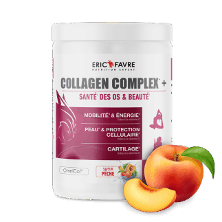 Collagen complex + Enrichi en Vitamine C batch Pêche contenance 300g