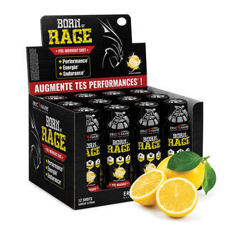 Born of rage shot preworkout flavour Lemon capacity Display of 12 units