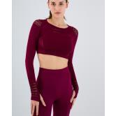 CROC TOP NINA NERVE ELEVATE color VINO VELVET