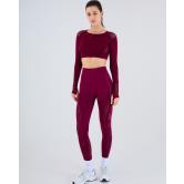 CROC TOP NINA NERVE ELEVATE color VINO VELVET