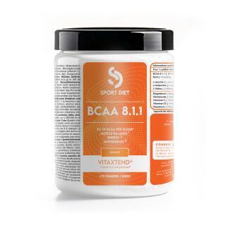 BCAA 8.1.1 VITAXTEND - 500g flavour Orange capacity 500g