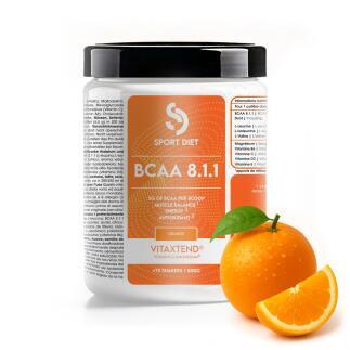 BCAA 8.1.1 VITAXTEND sabor Naranja contenido 500g
