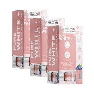 Glutathion 500 Mg Pure White + Lot de 3