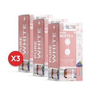 Pure White + Glutathion - Lot de 3