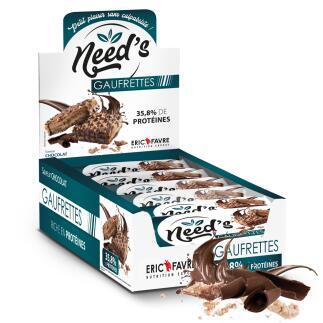Gaufrettes Need's saveur Chocolat contenance Display de 12 unités