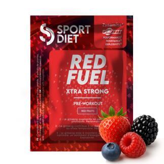 RED FUEL Pre Workout - sobre monodosis sabor Frutos rojos