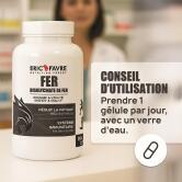 Fer - 90 gélules végétales contenance A l'unité