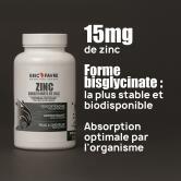 Zinc - 90 gélules végétales contenance A l'unité