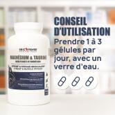 Magnésium & Taurine - 180 gélules végétales contenance A l'unité